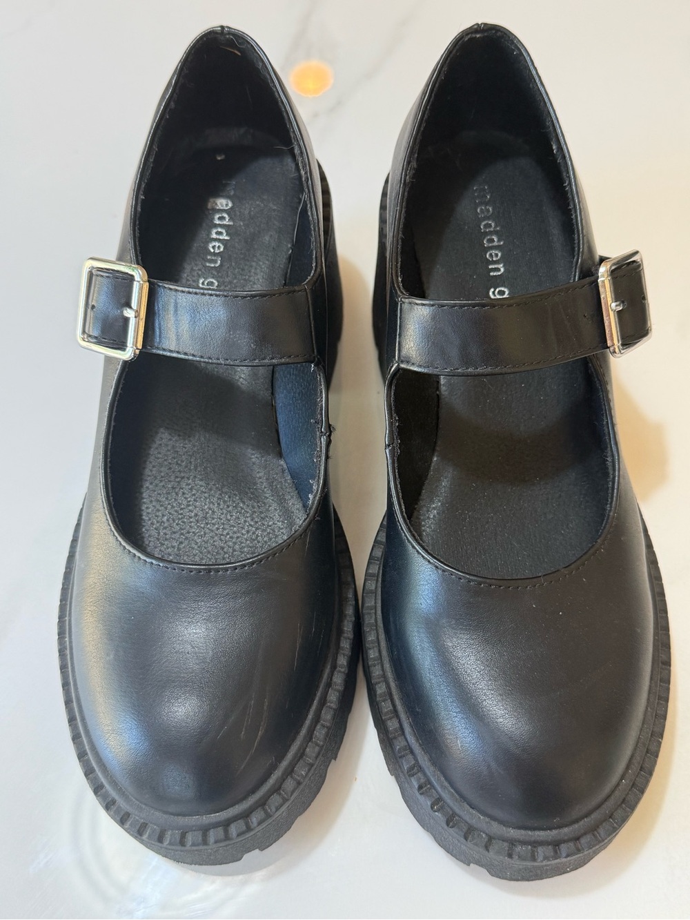 Madden Girl Mary Jane Chunky Heel Shoes - Size 7.5 - Picture 5 of 8